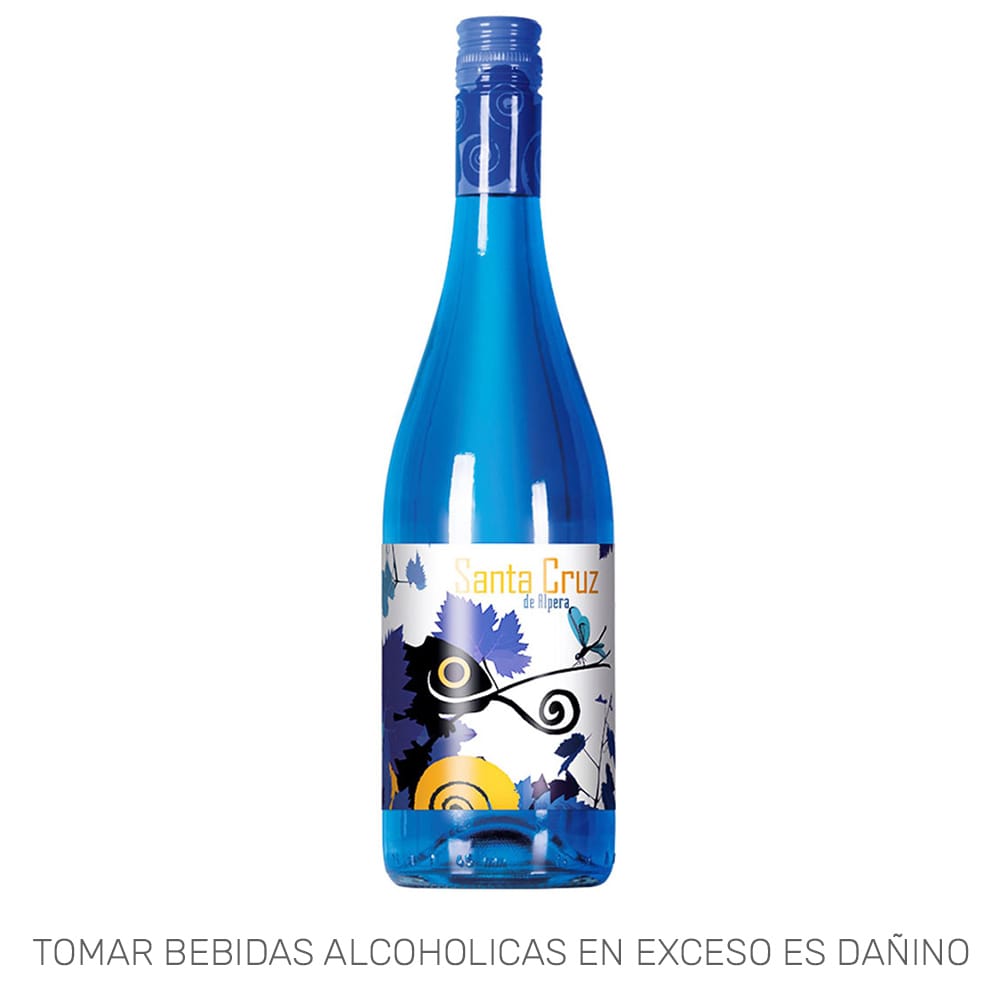 Vino Azul SANTA CRUZ de Alpera Frizzante Azul Botella 750ml