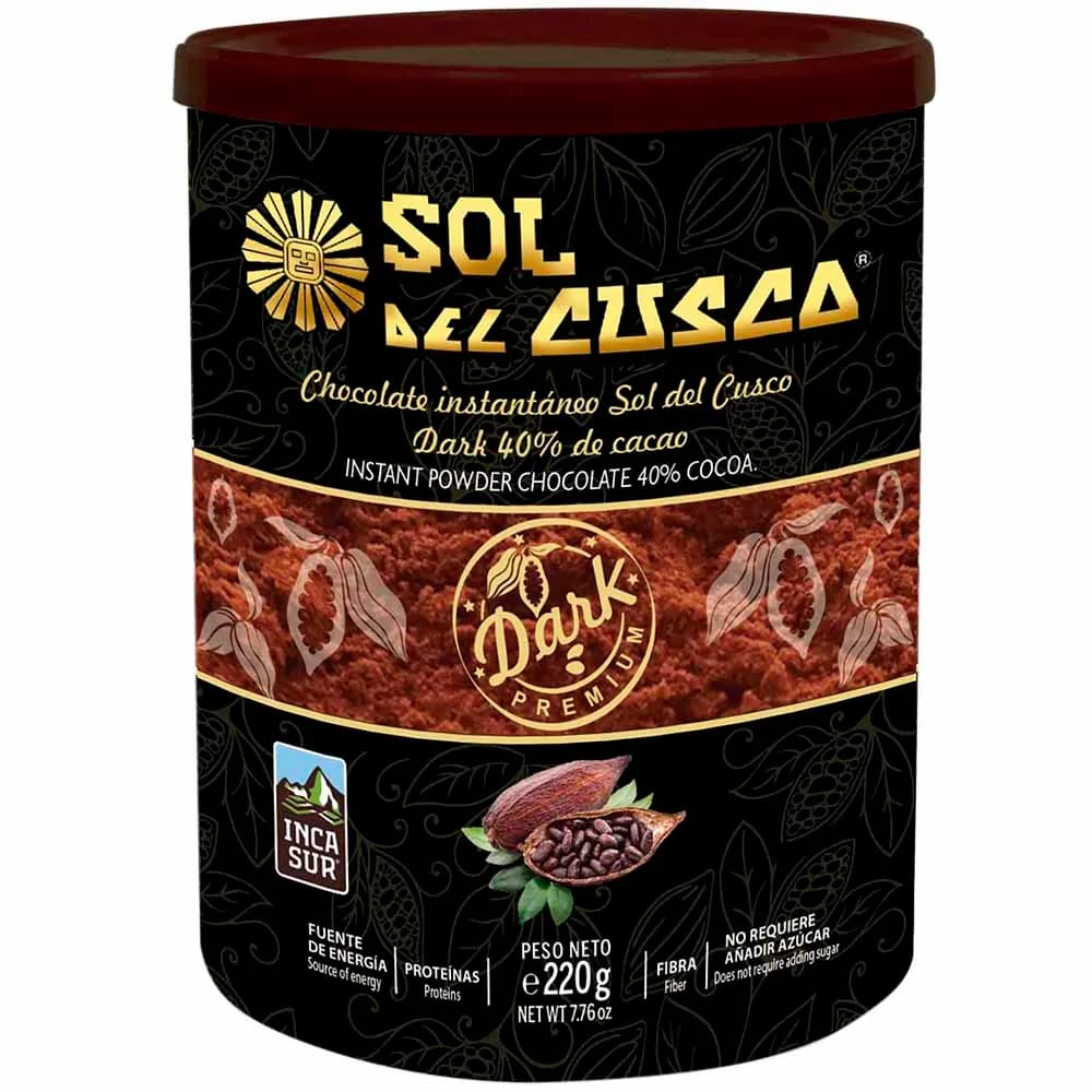 Chocolate para Taza SOL DEL CUSCO Granulado Lata 220g