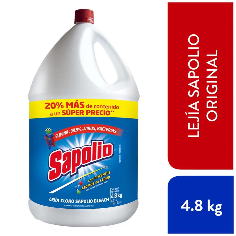 Lejía SAPOLIO Original Galonera 4.8kg