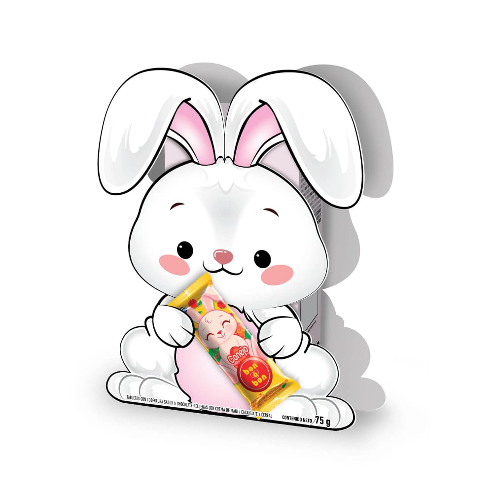 Chocolate Conejo de Pascua BON O BON Caja 75g