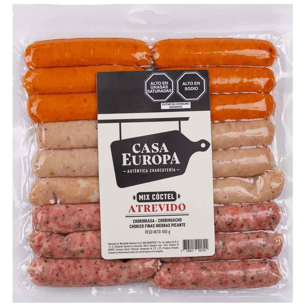 Mix Chorizos Atrevido Huacho CASA EUROPA Paquete 450g