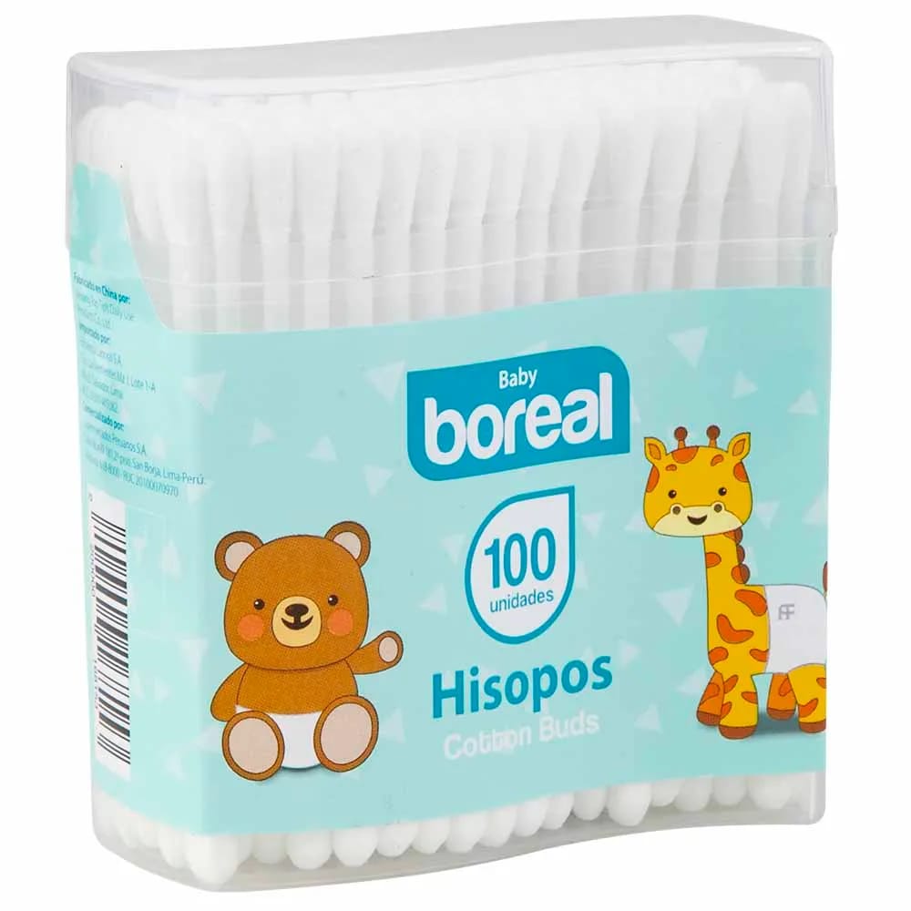 Hisopos para Bebé BOREAL Paquete 100un