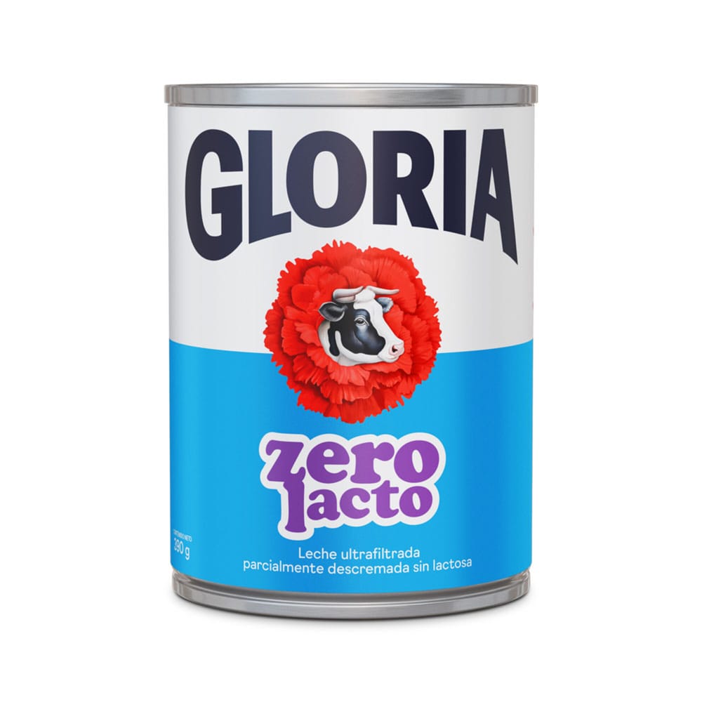 Leche GLORIA Zero Lactosa Lata 390g