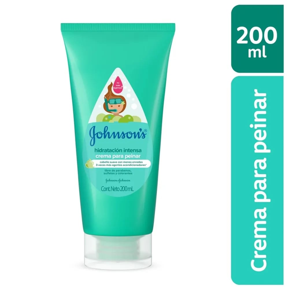 Crema de Peinar para Bebé JOHNSON'S Hidratación Intensa Frasco 200ml
