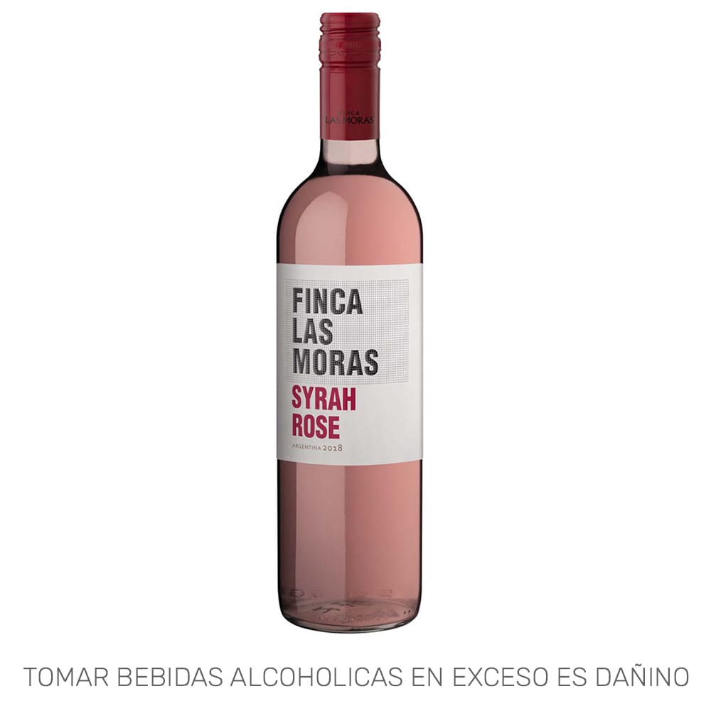 Vino LAS MORAS Syrah Rosé Botella 750ml