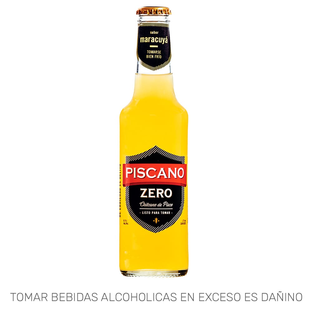 Ready To Drink (RTD) PISCANO Zero Chilcano Maracuya botella 275 ml