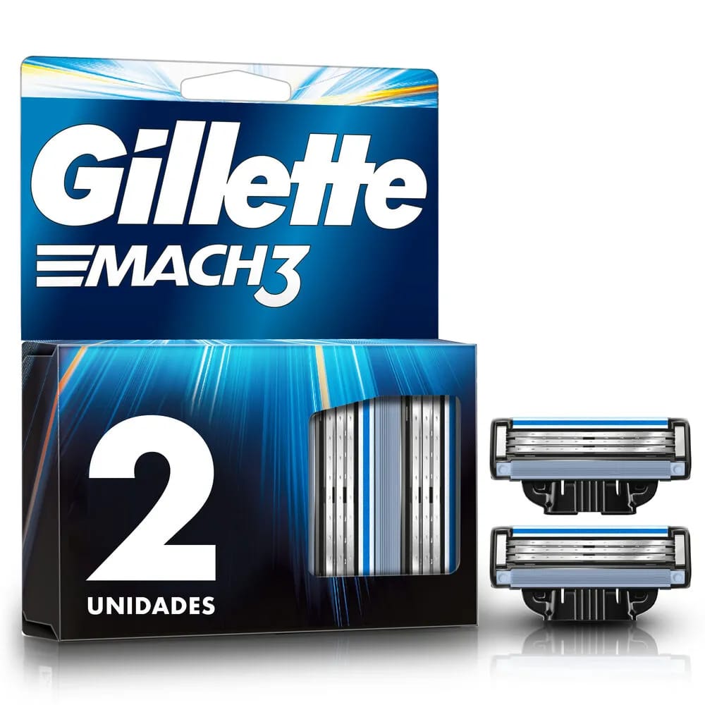 Repuestos para Máquina de Afeitar GILLETTE Mach3 Paquete 2un