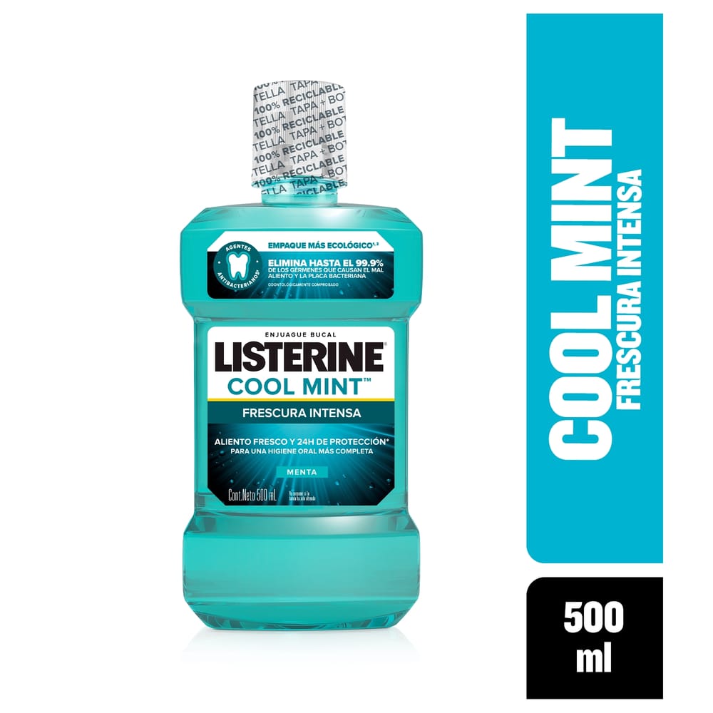 Enjuague bucal LISTERINE Cool mint Botella 500ml