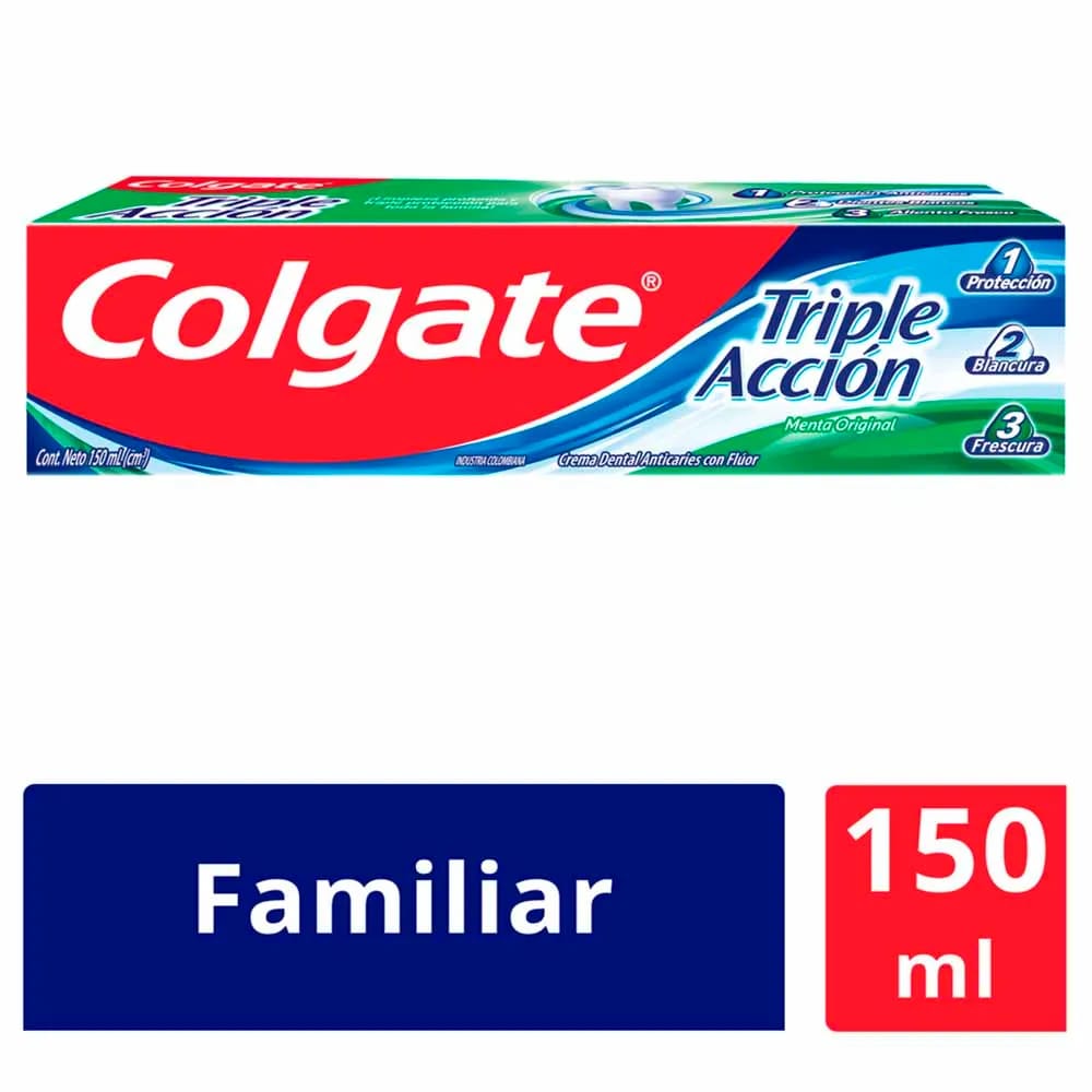 Pasta Dental COLGATE Triple Acción Tubo 150ml
