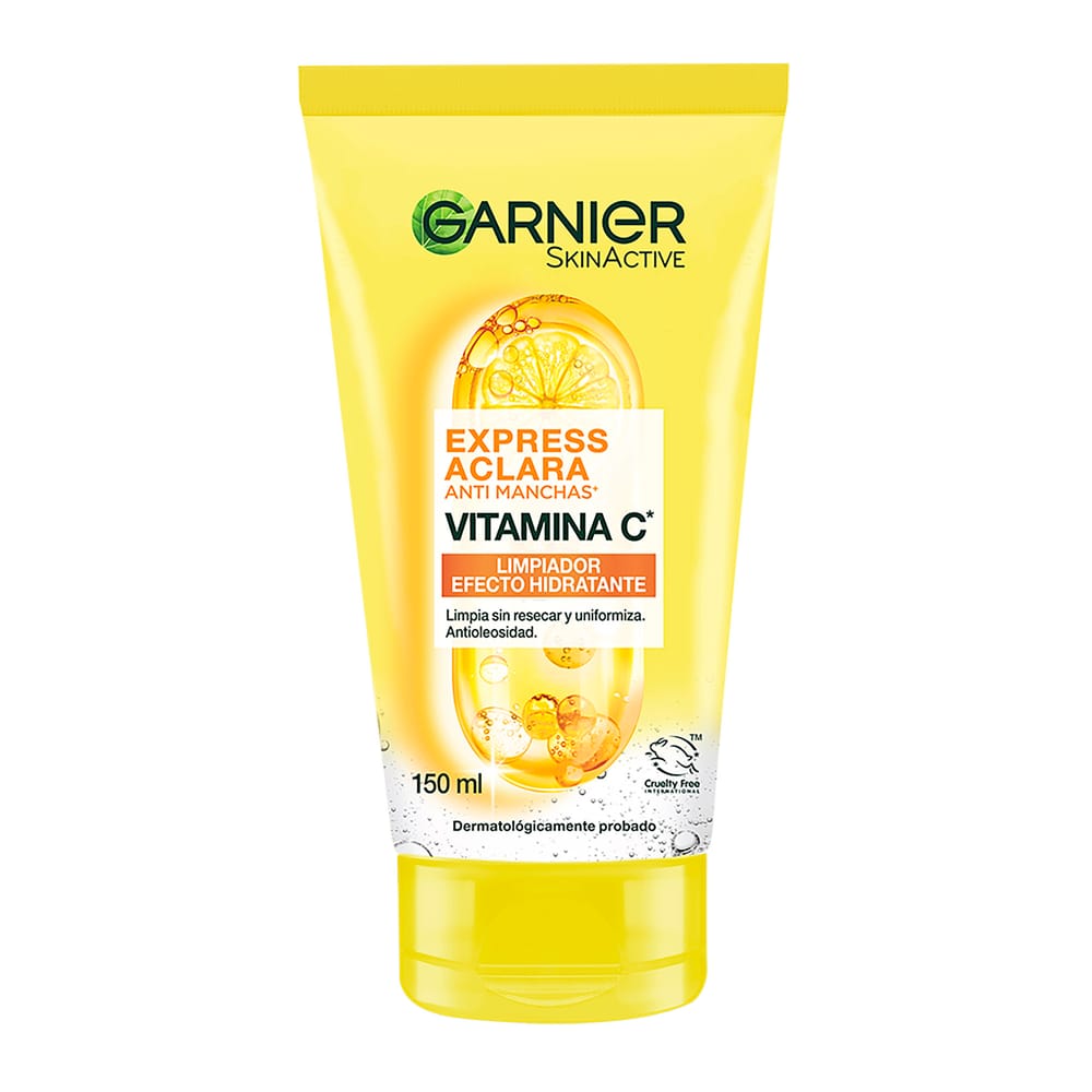 Gel Limpiador GARNIER Express Aclara Efecto Hidratante Tubo 150g