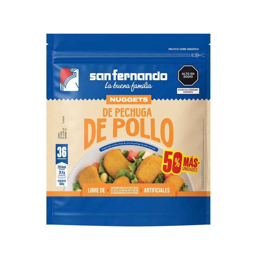 Nuggets Pechuga de Pollo SAN FERNANDO Caja 36un