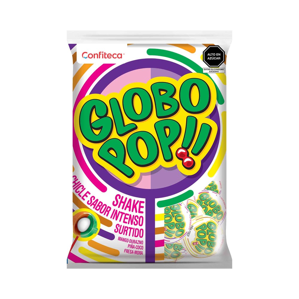 Chupetines GLOBO POP Shake Bolsa 432g