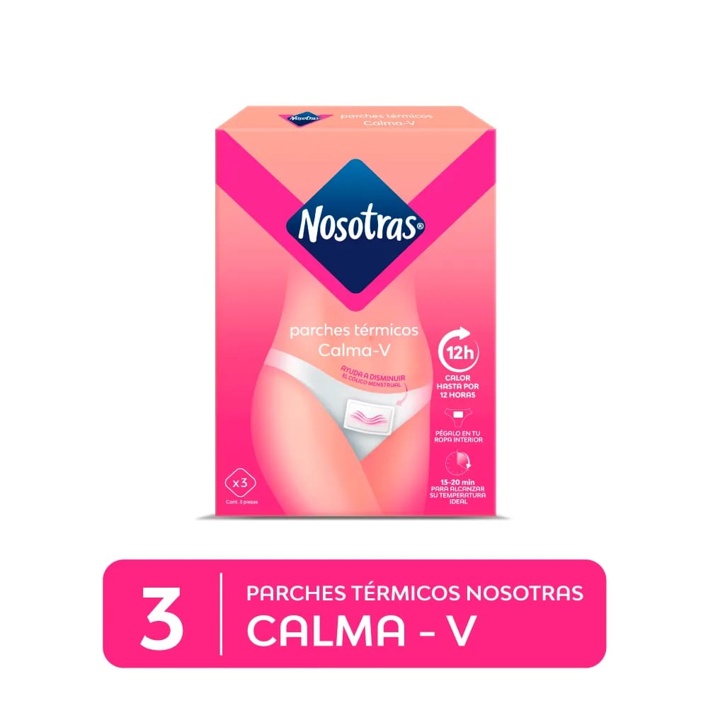 Parche Térmico NOSOTRAS Calma-V Paquete 3un