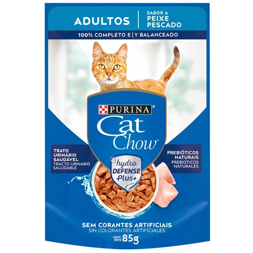 Alimento Húmedo para Gato CAT CHOW Adulto Sabor Pescado Pouch 85g