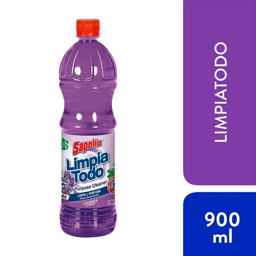 Limpiador Líquido Multiuso SAPOLIO Lavanda Botella 900ml
