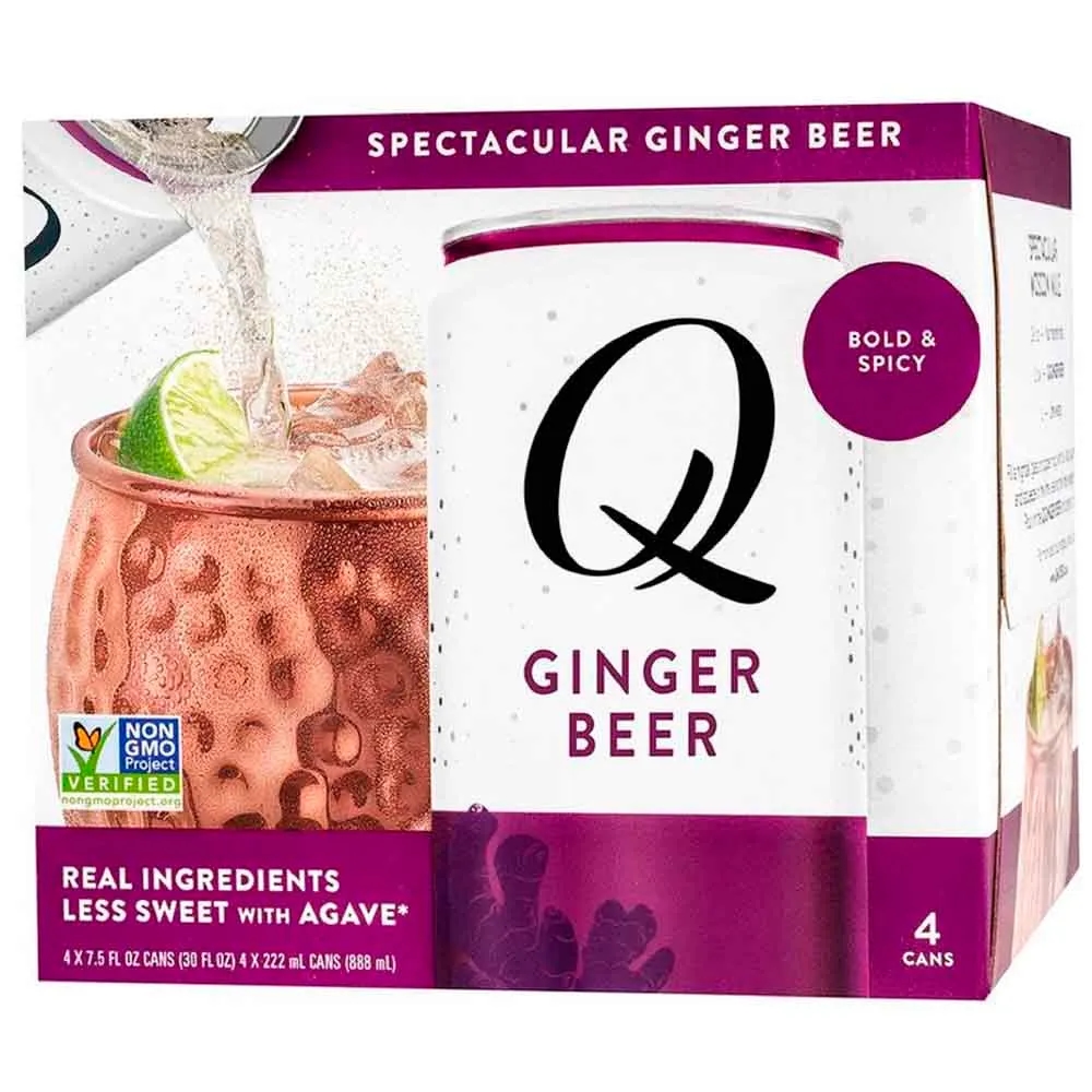 Ginger Beer QMIXERS Lata 222ml Paquete 4un