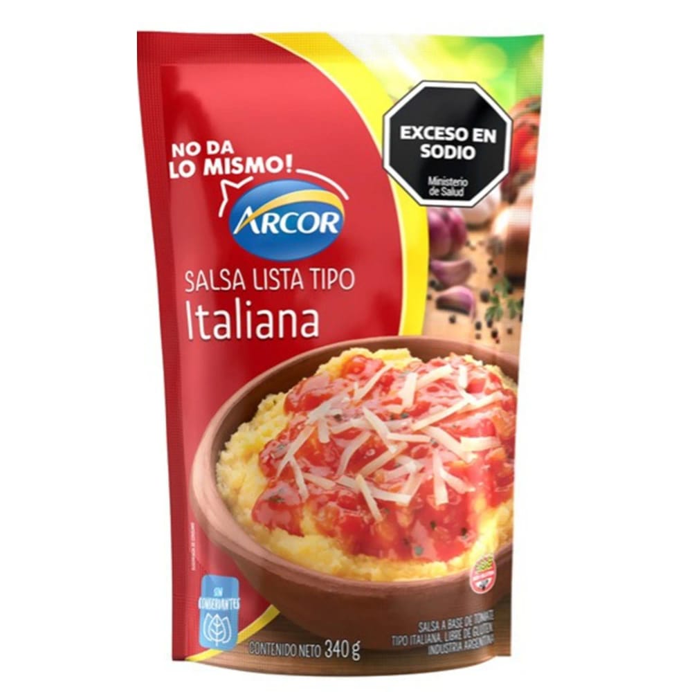 Salsa Lista Tipo Italiana ARCOR Doypack 340g