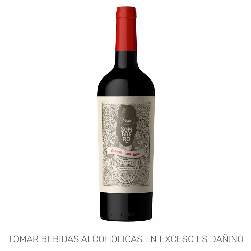 Vino Tinto GRAN SOMBRERO Cabernet Sauvignon Botella 750ml