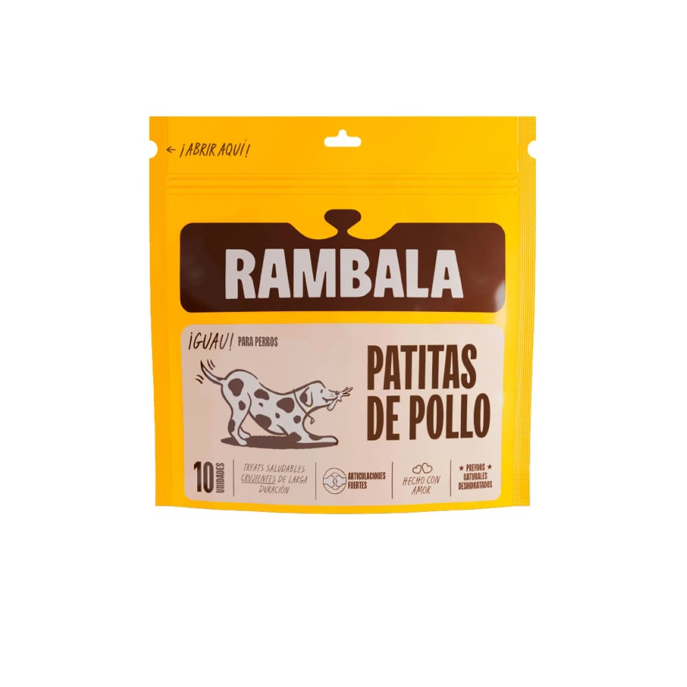Alimento para Perro RAMBALA Snack Patas de Pollo Doypack 10un