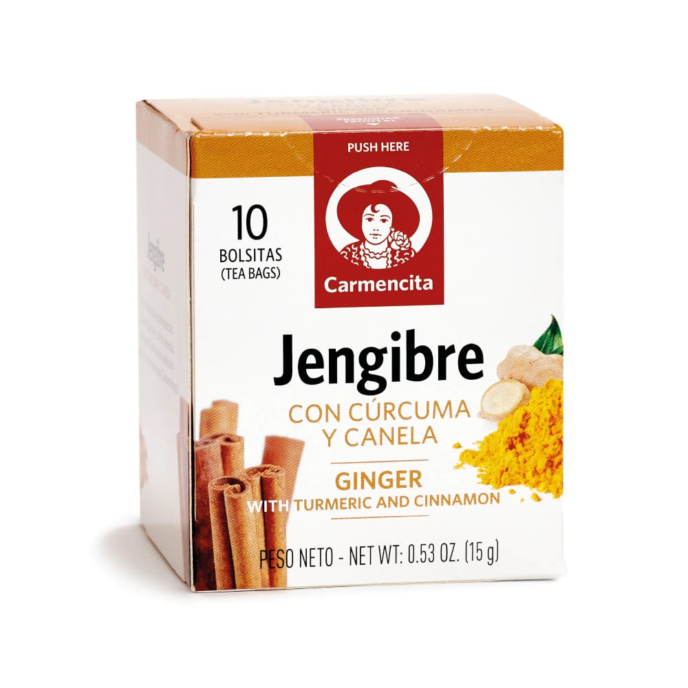 Infusión de Jengibre, Cúrcuma y Canela CARMENCITA Caja 10un