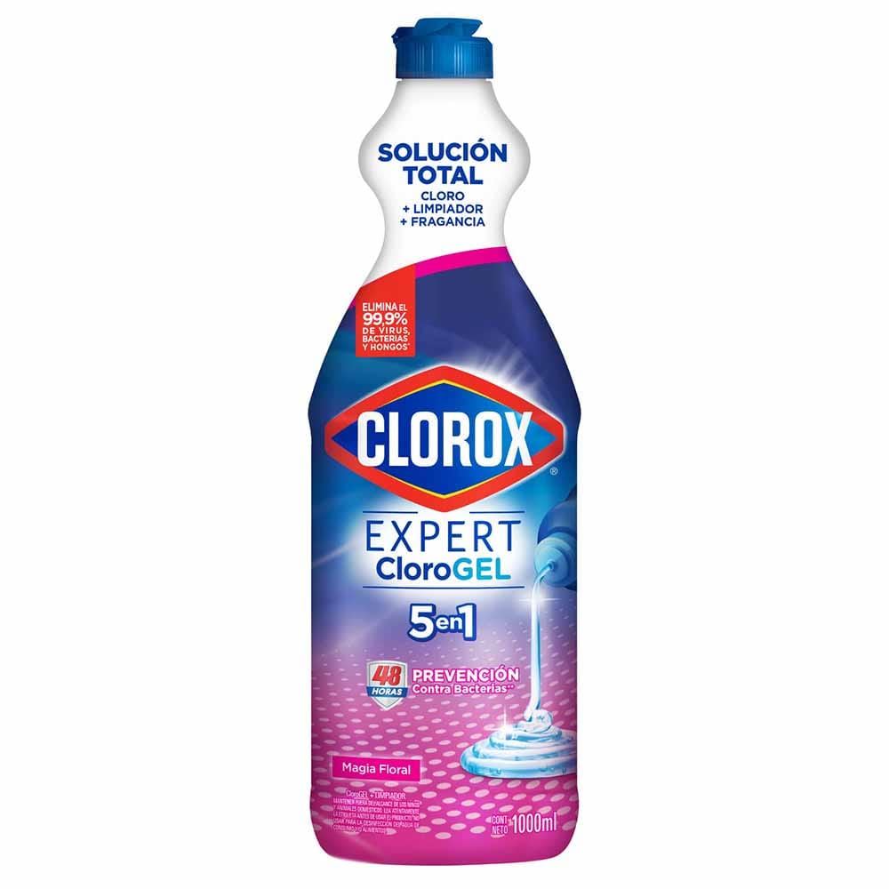 Lejía en Gel CLOROX Magia Floral Botella 1L