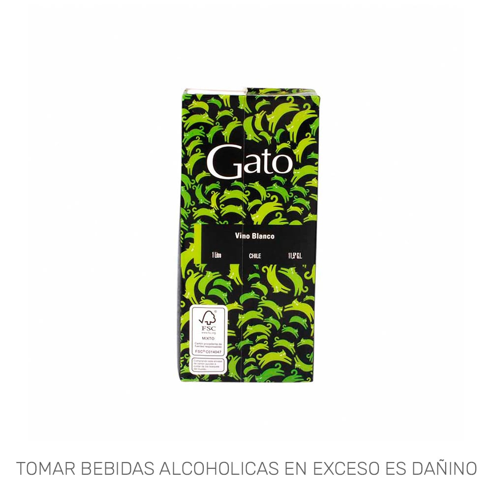 Vino GATO BLANCO Blanco Caja 1L
