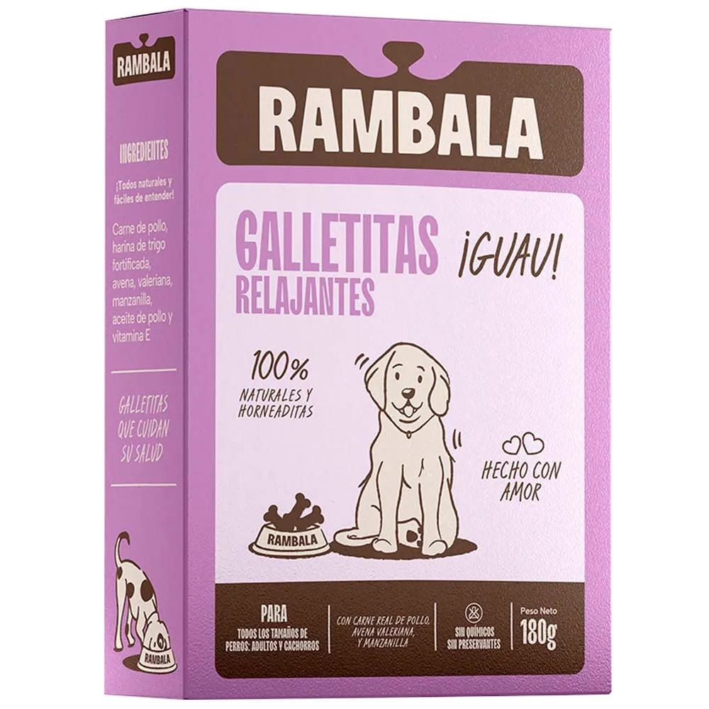 Alimento para Perro RAMBALA Galletitas Relajantes Caja 180g