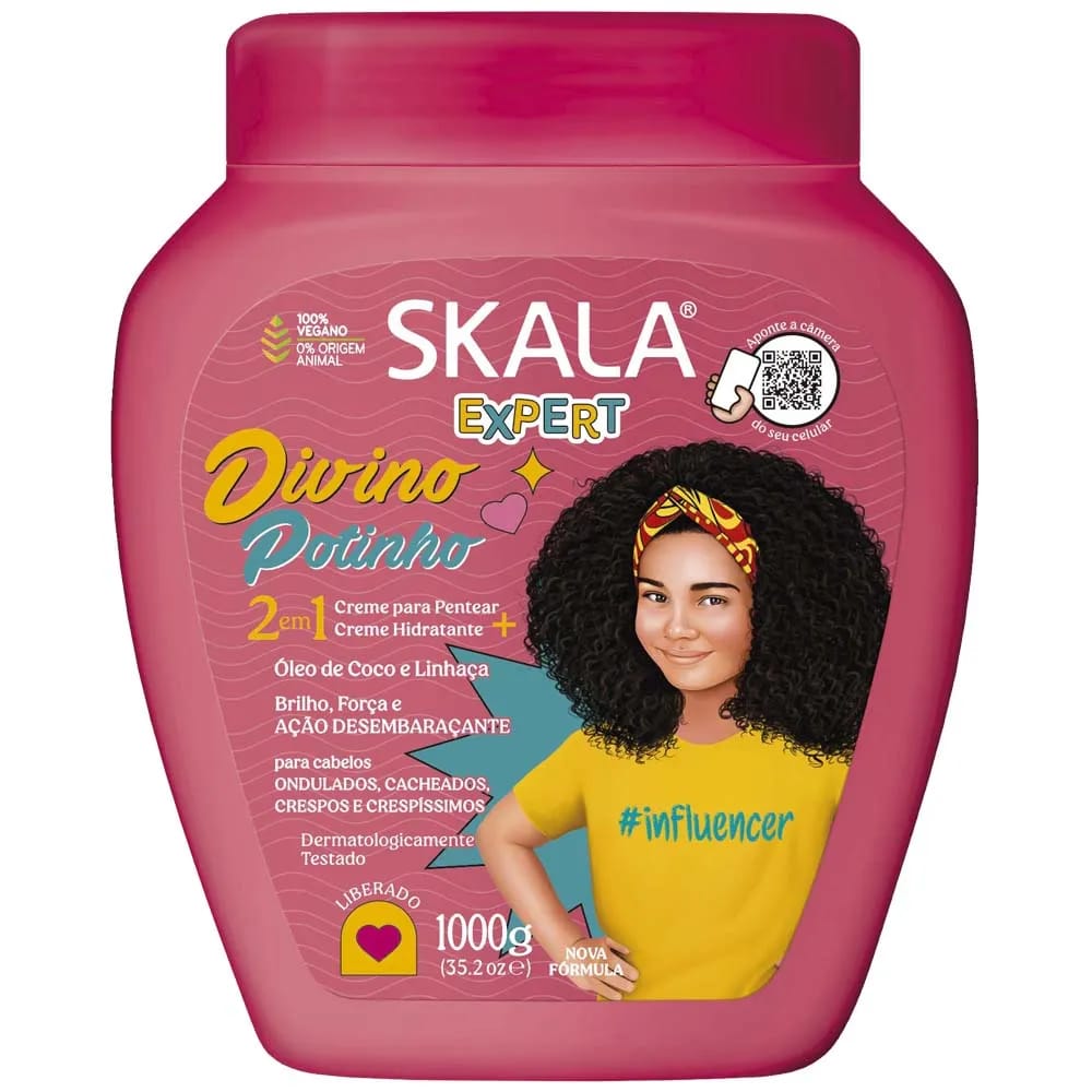 Máscara de Tratamiento 2 en 1 SKALA Expert Divino Potinho Kids Pote 1000g