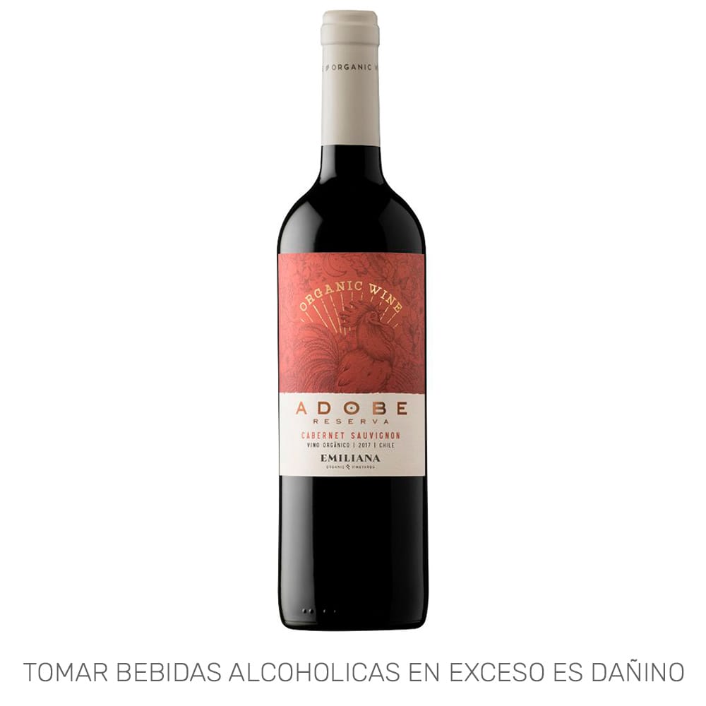 Vino Tinto EMILIANA Adobe Cabernet Sauvignon Botella 750ml