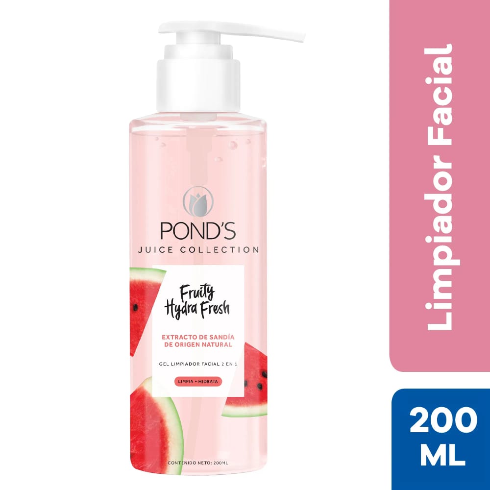 Limpiador Facial 2 en 1 Hidrantante POND'S Extracto  de Sandía Frasco 200ml