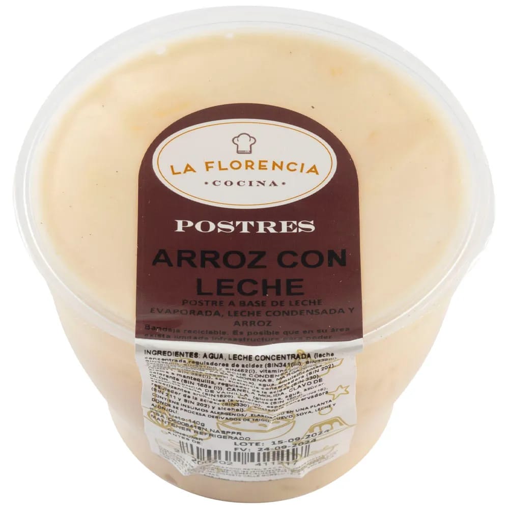 Arroz con Leche LA FLORENCIA Envase 140g