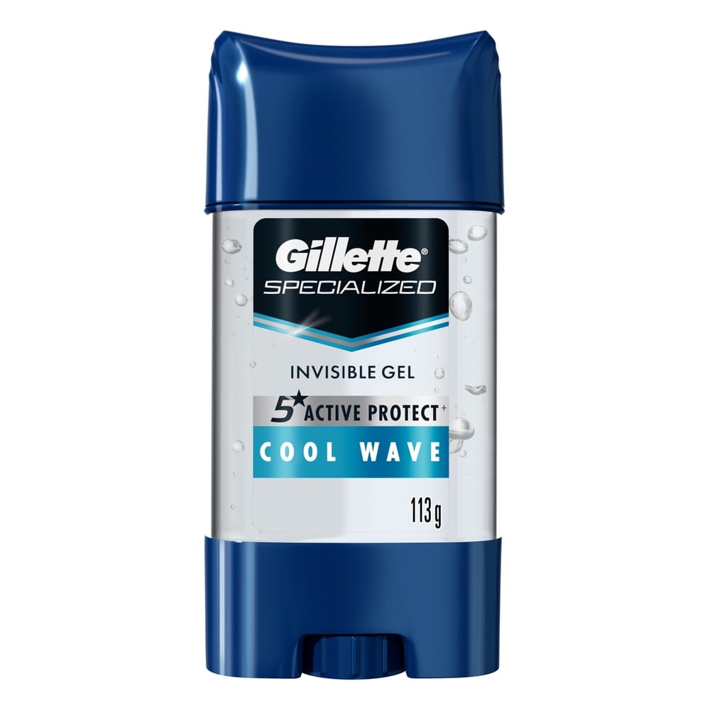 Desodorante para Hombre en Gel GILLETTE Invisible Specialized Cool Wave Frasco 113g