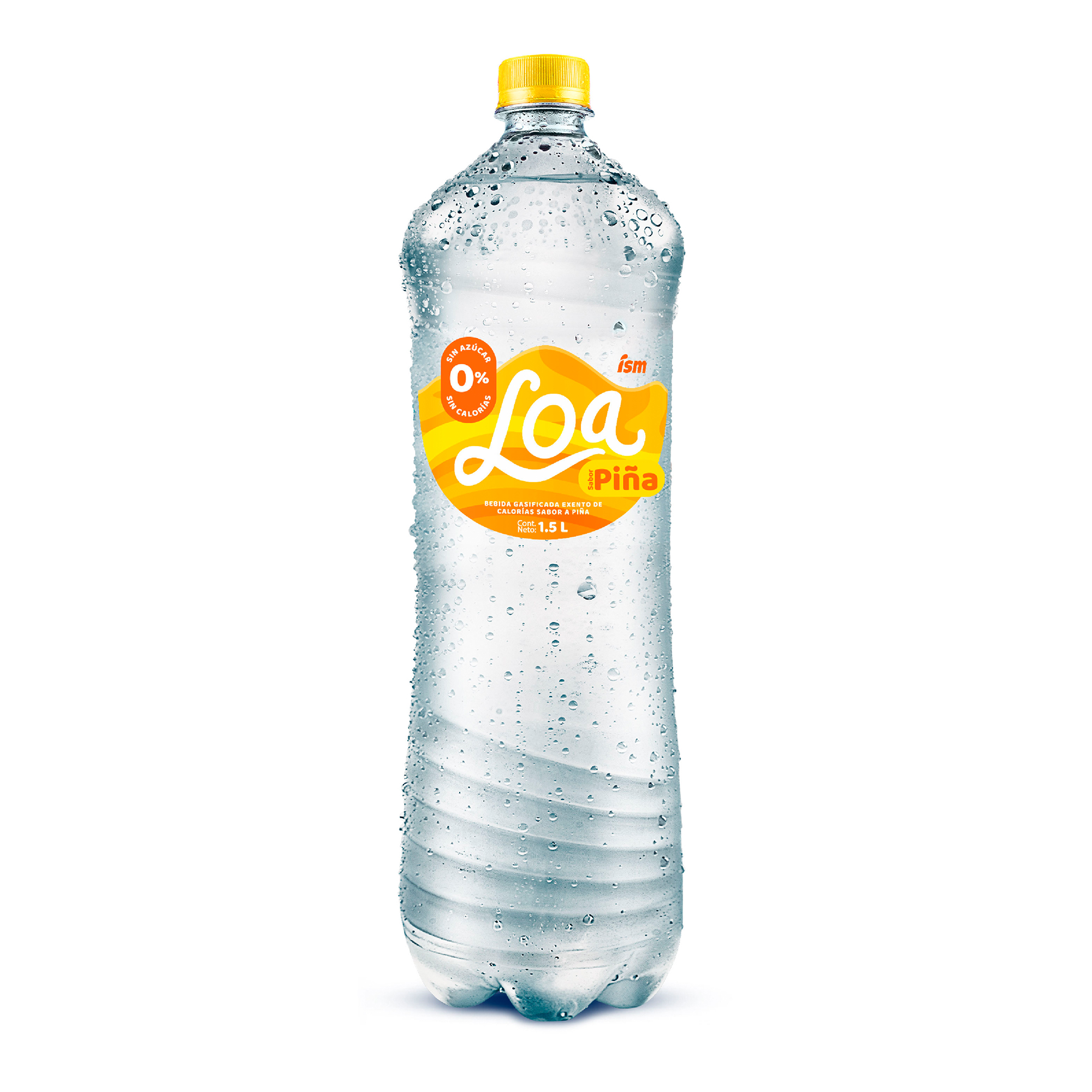 Agua Saborizada con Gas LOA Sabor a Mandarina Botella 1.5L