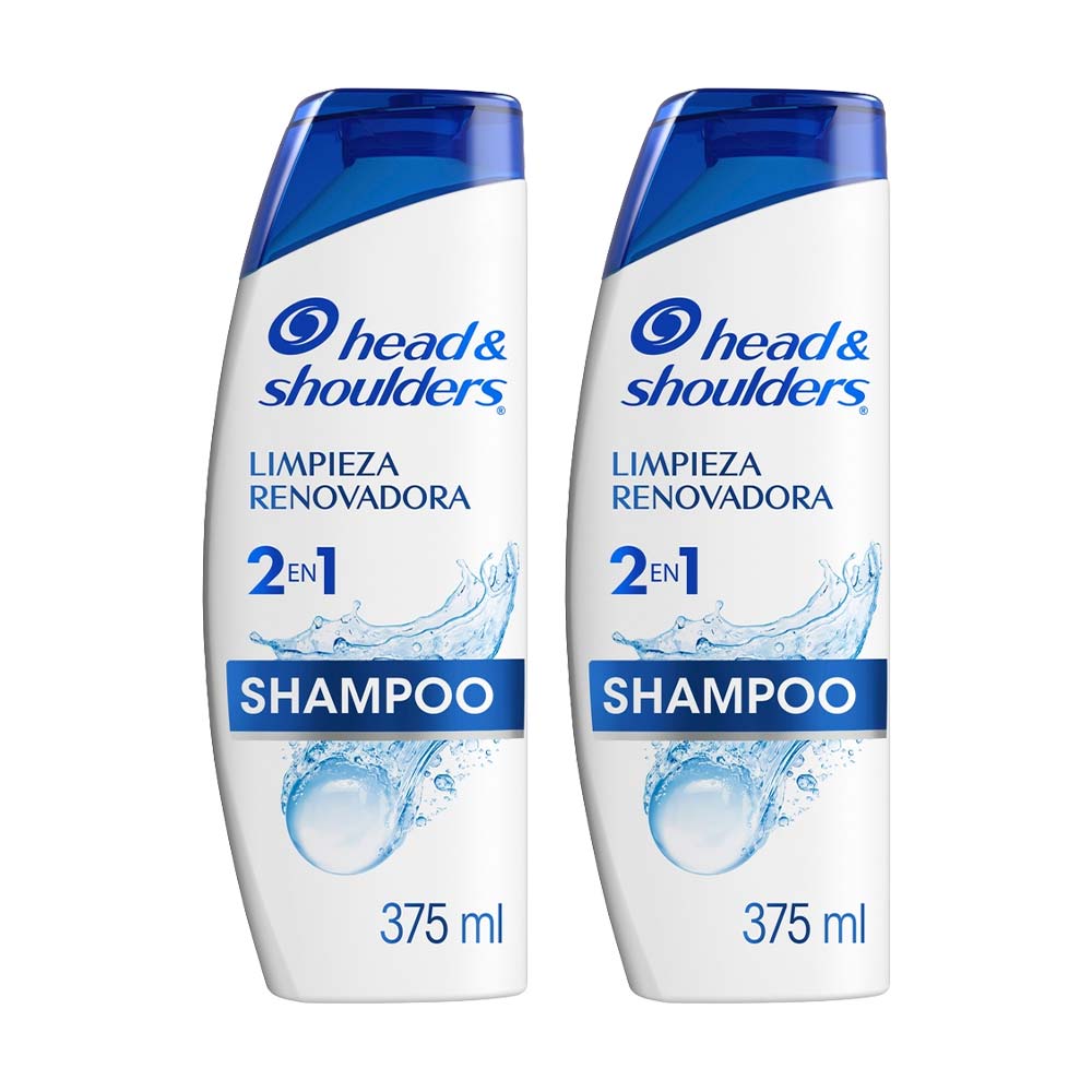 Pack Shampoo H&S Limpieza Renovadora 2 en 1 Botella 375ml x 2un