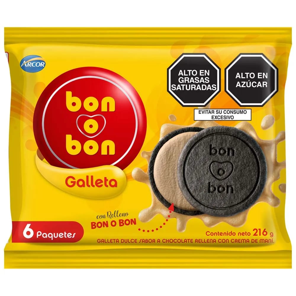 Galleta de Chocolate BON O BON Bolsa 216g