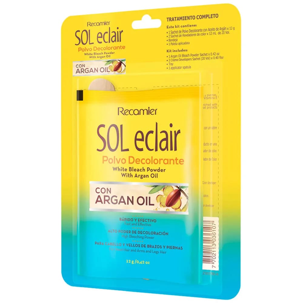 Polvo Decolorante Keratina SOL ECLAIR Blíster 12g