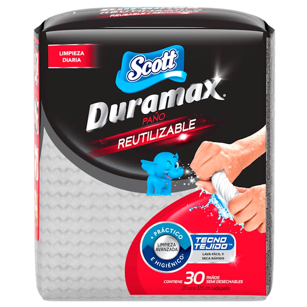 Paño Reutilizable SCOTT Duramax Bolsa 30un