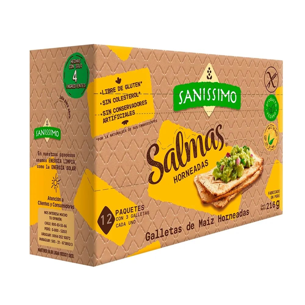 Galletas de Maíz SALMAS Horneadas Caja 216g