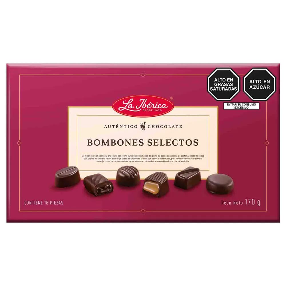 Bombones LA IBÉRICA BOMBONES SELECTOS Surtidos Caja 170g