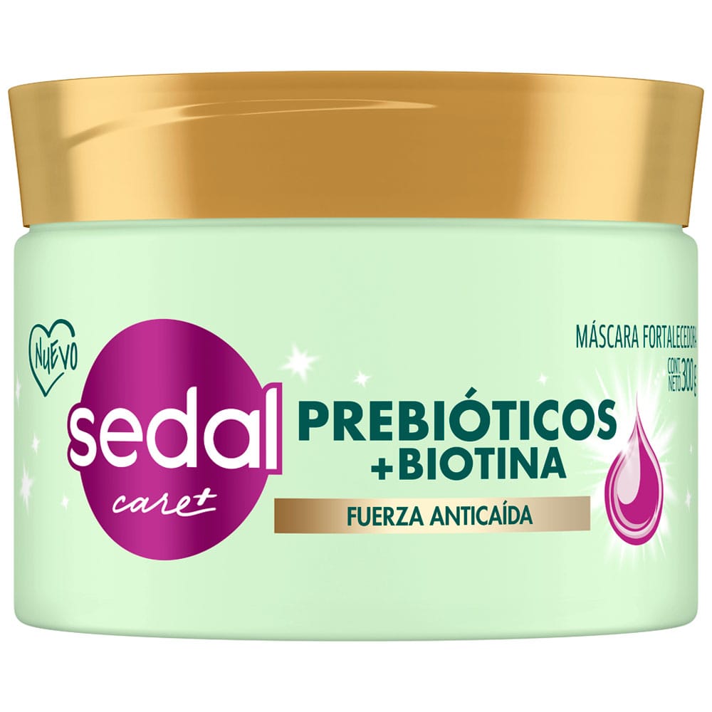 Máscara Tratamiento Capilar SEDAL Prebióticos + Biotina Pote 300g