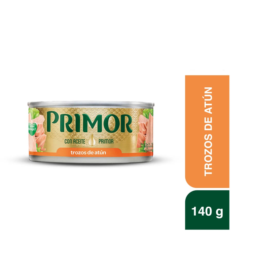 Trozos de Atún PRIMOR en Aceite Vegetal Lata 140g
