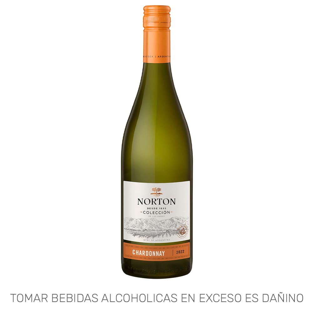 Vino Blanco NORTON Colección Chardonnay Botella 750ml
