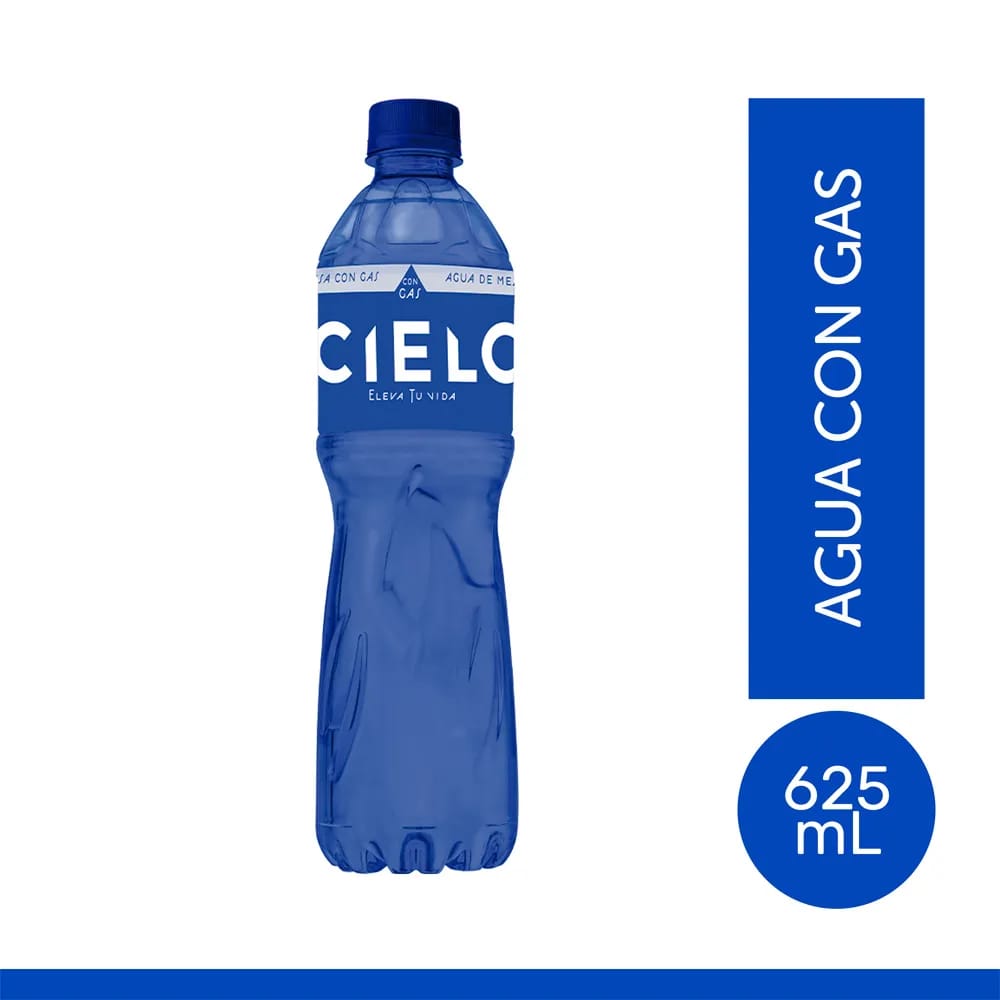 Agua de mesa CIELO Con gas Botella 625ml