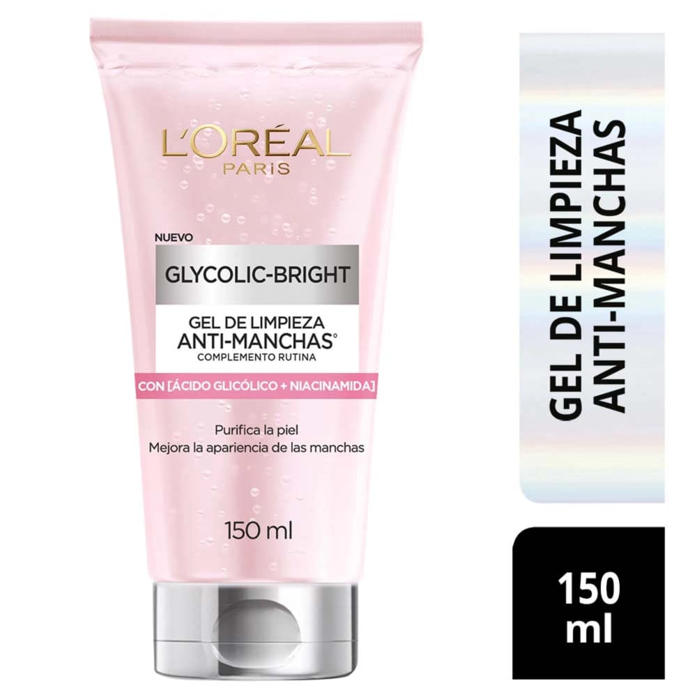Gel Limpiador Anti-manchas L'ORÉAL Ácido Glicólico 150ml+J42