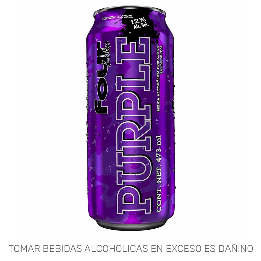 Bebida Alcohólica Preparada FOUR LOKO Purple Lata 473ml