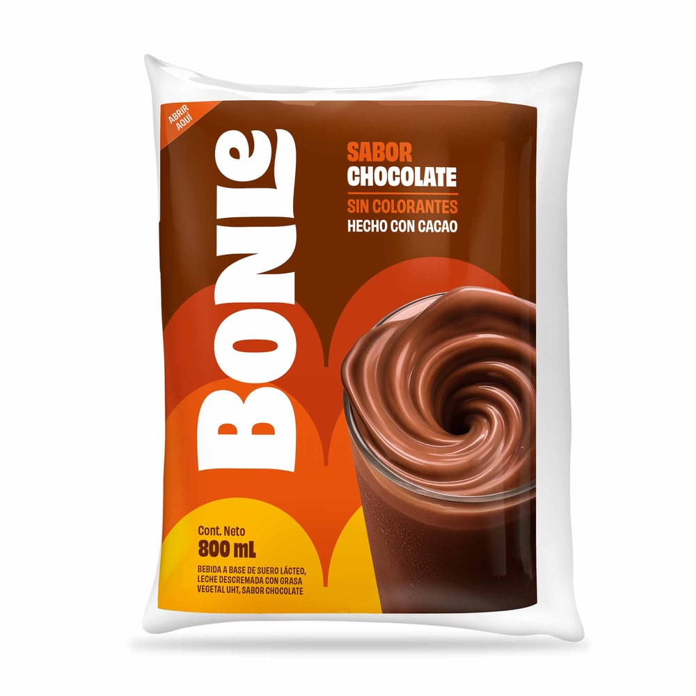 Bebida de Leche UHT BONLÉ Chocolatada Bolsa 800ml