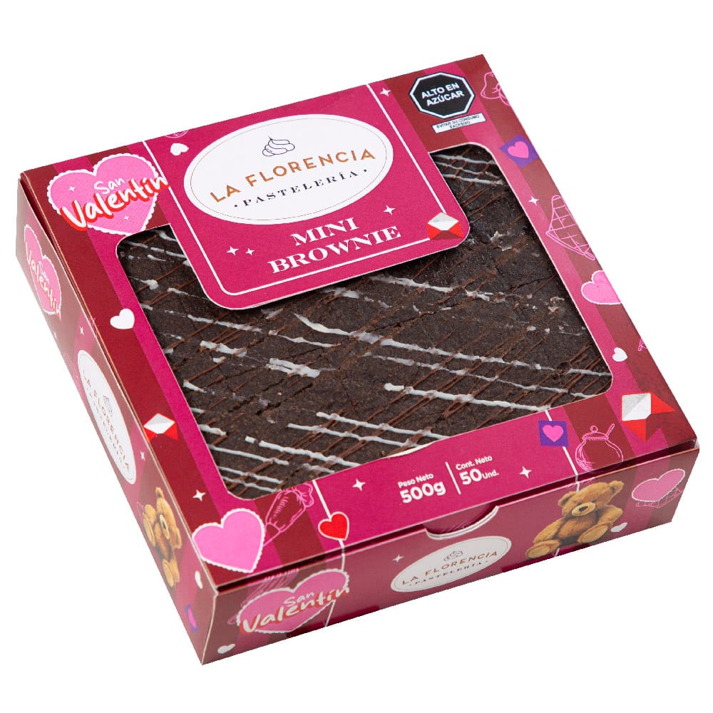 Mini Brownies LA FLORENCIA Bandeja 50un
