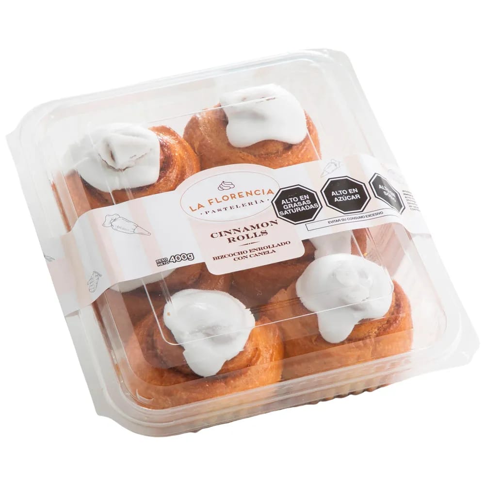 Cinnamon Rolls LA FLORENCIA Bandeja 400g