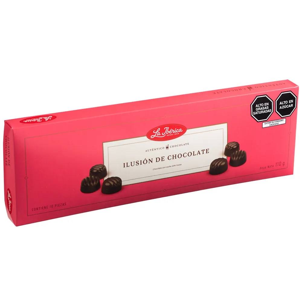 Chocolate LA IBÉRICA ILUSIÓN DE CHOCOLATE De leche Caja 110g