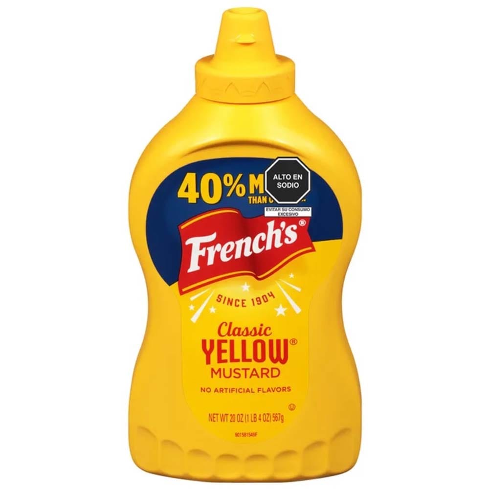 Salsa Honey Classic Mustard FRENCHS Yellos Frasco 576g